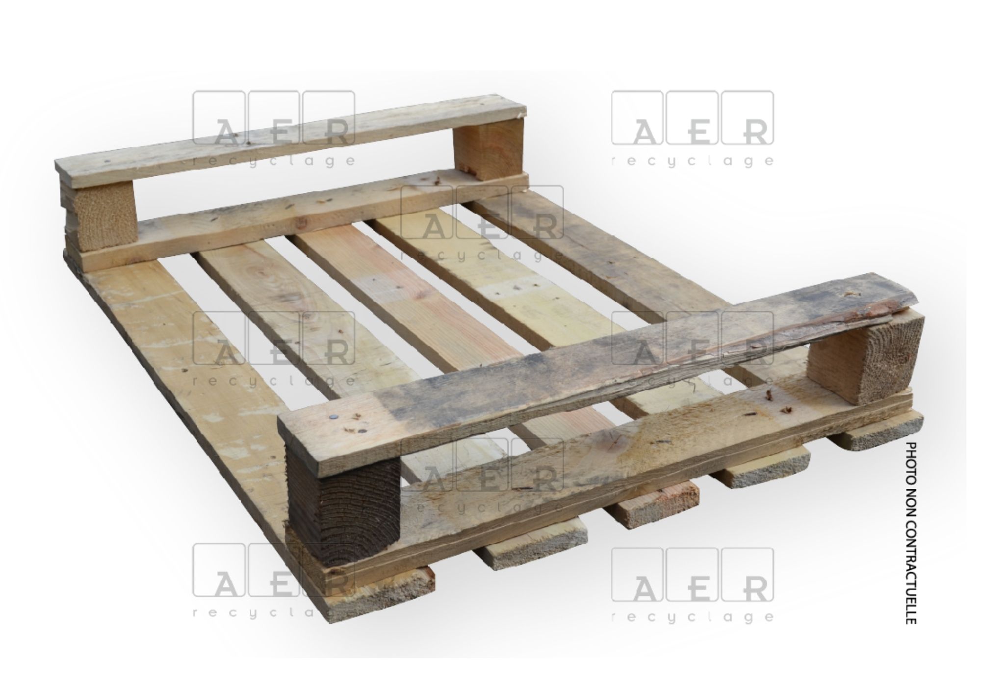 Palette 60×80 légère à 2 semelles